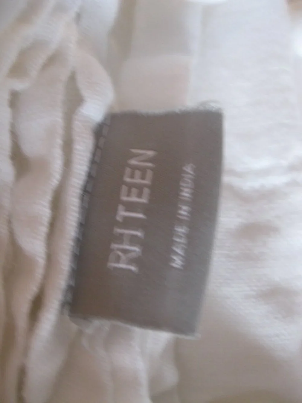 Set of 3 RH Teen Sheer Linen-Cotton Canopy Curtains - White - 42
